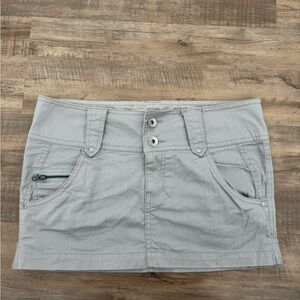 vintage Streetwear Society Light Gray low rise mini Skirt